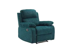 Fauteuil inclinable en tissu, fauteuil inclinable manuel avec accoudoi - Cliquez pour plus de détails