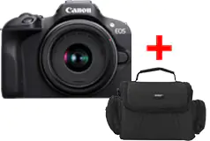 Canon EOS R100 Kit avec objectif RF-S18-45mm avec Sac d&#39;appareil photo - Cliquez pour plus de détails