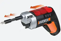 Visseuse sans fil Worx XTD 4V LI &#224; port&#233;e &#233;tendue - Noir/Orange - Cliquez pour plus de détails