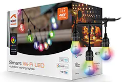 Guirlandes lumineuses ext&#233;rieures Wi-Fi intelligentes Nexxt Solutions - Cliquez pour plus de détails