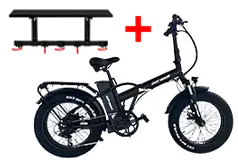 V&#233;lo &#233;lectrique pliable GoTyger 500W 48V 20” Fat Tire 4.0 + Le support mural pour v&#233;los - Cliquez pour plus de détails