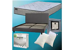 Ensemble matelas et cadre de lit Queen : ensemble confort complet - LB - Cliquez pour plus de détails