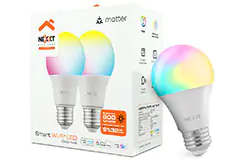 Nexxt Solutions Smart Wi-Fi LED Color Bulb - 2pack