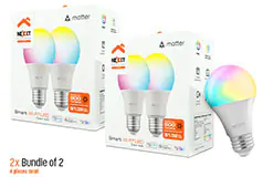 Nexxt Solutions Smart Wi-Fi LED Color Bulbs - Bundle of 4