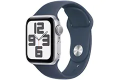 Apple Watch SE 40mm Smartwatch M/L - Silver Case / Blue Sport Band