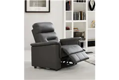 Fauteuil inclinable avec chargeur USB - Espresso - Cliquez pour plus de détails