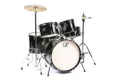 GP 5 Piece Junior Drum Set Complete with Cymbals, Throne &amp; More - Cliquez pour plus de détails