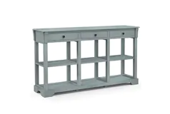 Console d&#39;entr&#233;e rustique avec tiroirs et &#233;tag&#232;re - Cliquez pour plus de détails