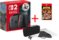 Ensemble Nintendo Switch 2 + Mario Kart™ World, Donkey Kong Bananza et Kit de Hyperkin