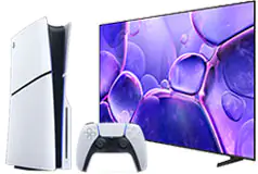 TV Samsung 70 po 4K UHD &amp; PlayStation 5 slim édition de disque offre groupée - Cliquez pour plus de détails