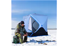 Tente-abri isol&#233;e pliable pour 4 personnes pour la p&#234;che sur glace - Cliquez pour plus de détails