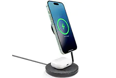 Logiix Support de charge pliable 2-en-1 Qi2 MAG - Cliquez pour plus de détails