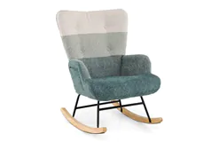 Fauteuil &#224; bascule pour chambre d&#39;enfant avec accoudoirs ergonomiques - Cliquez pour plus de détails