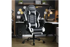 Fauteuil Gaming ErgoMax – Assise r&#233;glable + Repose-pieds - Cliquez pour plus de détails