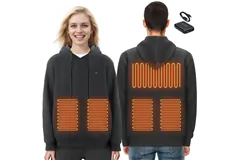 Sweat &#224; capuche chauffant VEVOR avec batterie - Taille XXL - Cliquez pour plus de détails