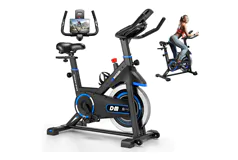 Vélo d'exercice magnétique DMASUN, capacité de 136 kg, 100 niveaux - Cliquez pour plus de détails