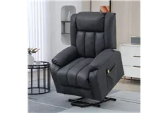 Fauteuil releveur électrique gris anthracite pour seniors - Cliquez pour plus de détails