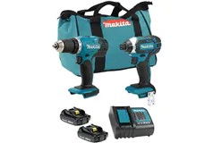 Makita Kit Combo 2 Outils 18V LXT avec Batteries Sac - Cliquez pour plus de détails