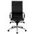 Nicer Furniture® Executive High Back Chair Ribbed Black PU Leather