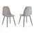 Nathaniel/James 5Pc Dining Set - Black Table/Grey Chair