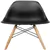 Nicer Furniture ® Set of 4 Black Side Chair, Natural Wood Leg