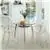 Nicer Furniture® Set of 4 Ghost Chair with no Arms, Clear Transparent