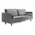 Valencia Derry 3-Seater Luxurious Velvet Upholstered Sofa, Grey