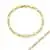 7' 14K Yellow Gold Figaro Chain Bracelet - 3.0gm