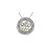 Diamond Pendant in 10K (0.12 CT. T.W.) - Silver and Gold