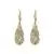 14K Silver and Gold Spiral Shaped Drop Earrings