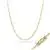 18” 14K Yellow Gold Hollow Figaro Chain Necklace - 4.86gm