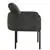 Josephine Accent Chair - Charcoal/Black Leg