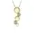 Diamond Pendant in 10K (0.098 CT. T.W.) - Silver and Gold