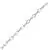 10K Silver Oval Shaped Link Bracelet - 5.1gm
