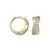 10K Gold Cubic Zirconia Round Hoop Earrings