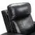 Valencia Lucca Top Grain Leather Power Luxury Recliner, Black