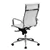 Nicer Furniture® Executive High Back Chair Ribbed White PU Leather