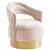 Lily Accent Chair - Blush Pink/Gold