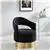 Lily Accent Chair - Black/Gold