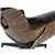 Nicer Furniture ® Lounge Chair and Ottoman Black Leather, Walnut Wood