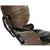 Nicer Furniture ® Lounge Chair and Ottoman Black Leather, Walnut Wood