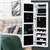 48' Hanging Wall Mounted Mirrored Jewelry Armoire Cabinet Organizer WT