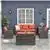 6 Piece Outdoor Rattan Wicker Sofa Set Sectional Patio Conversation Fu
