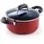 Cook N Home 02601 Stay Cool Handle, Red Marble Pattern 12-Piece