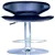 Swivel Airlift Adjustable PU Bar Stool in Black Leather