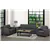 Charcoal Linen Contemporary Sofa Set
