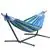 MSW Furniture High Quality Hammock with Space Saving Steel Stand