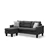 Grey Linen Sofa Sectional Small