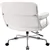 Nicer Furniture Alaia Padded Executive Office Chair Leather, White