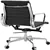 Nicer Furniture Aluminium Real leather Conference Chair Black